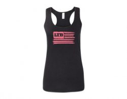 Ladies pink flag tank