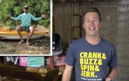 Ltb live travis moran talking to a fisherman sitting on a boat
