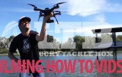 Lucky tackle box filming how to videos man with a drone