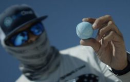 Man holding baitcloud ball