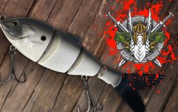 Ragnar berserkr swimbait hook with a logo